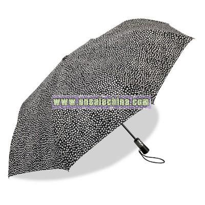 FOKUS Umbrella, Small, BLACK/cream