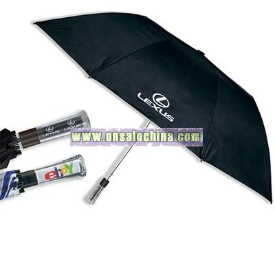 LogoView Golf Folding Umbrellas, Auto-Open, 58