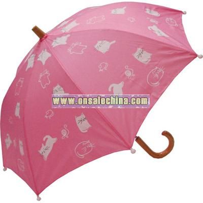 Children's Hatley Stick Kittens Umbrella