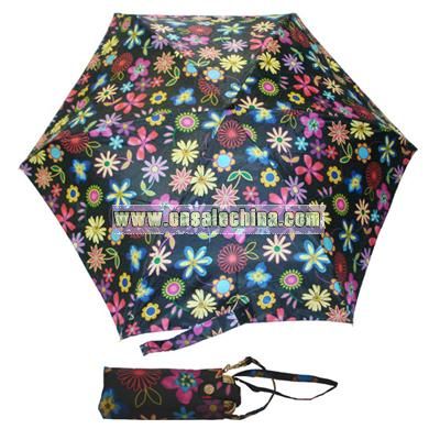 Compact Tiny Floral Umbrella