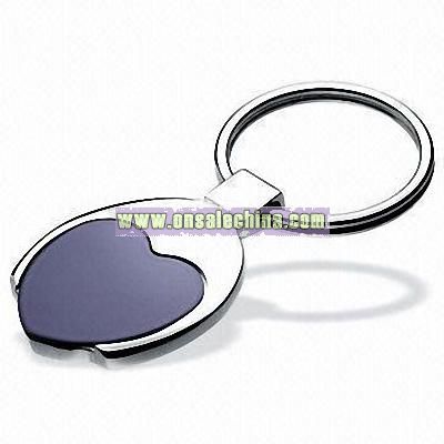 Heart Polished Keychain