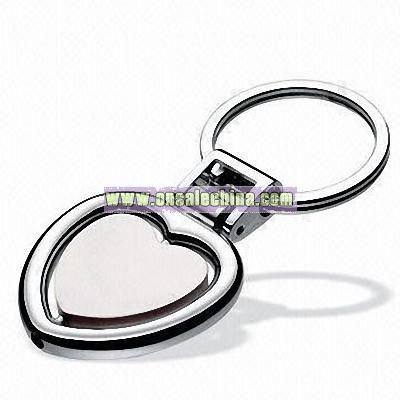 Metal Heart Keychain
