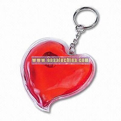 Non-electrical Heart-shaped Heating Pad with Keychain