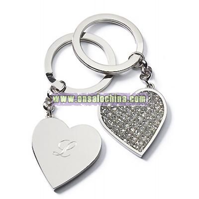 Glitter Heart Keychain