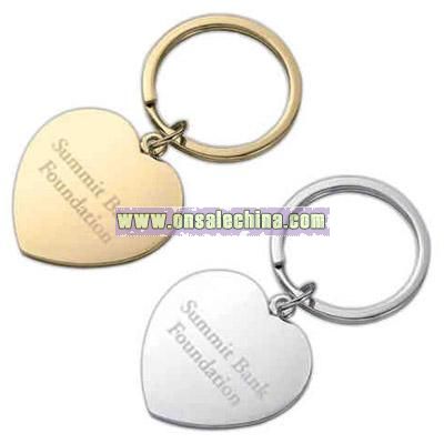 Gold heart shaped key holder