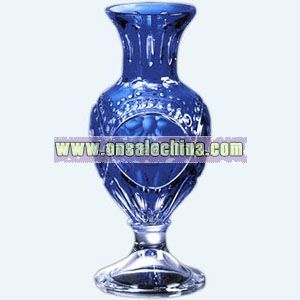 Crystal Blue Vase