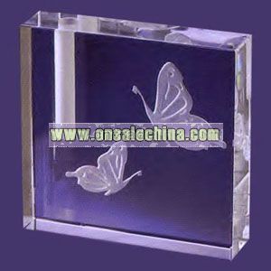 Butterfly - Crystal bud vase