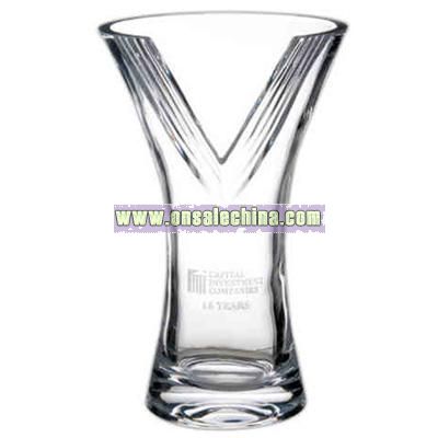 Stunning 24% lead crystal vase