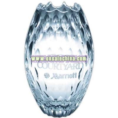Twenty four percent lead crystal vase award