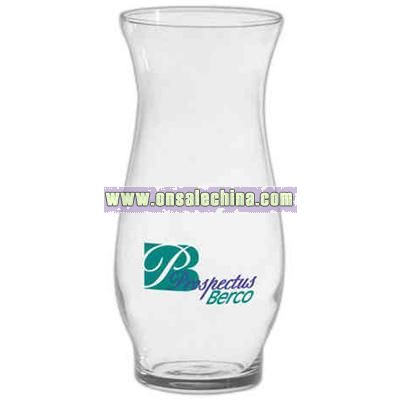 Glass hurricane vase