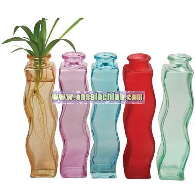 Ikea Small Fashion Colored Glass Vase