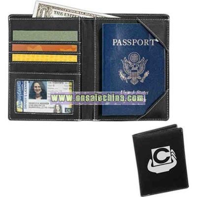 51% recycled passport wallet with credit card pockets