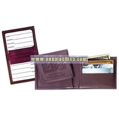 Top grain cowhide leather wallet