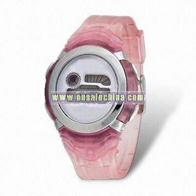 Promotional Plastic Sports Watch with Logo Space