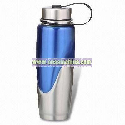 Stainless Steel Sports Bottle with Hook