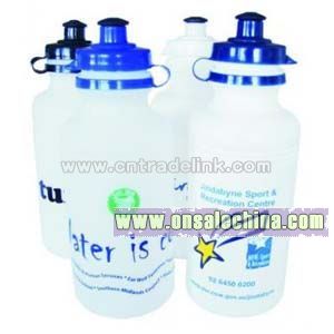 Large 800ml drink bottle with contrasting colour cap