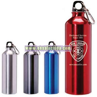 25 ounce aluminum water bottle with screw on cap