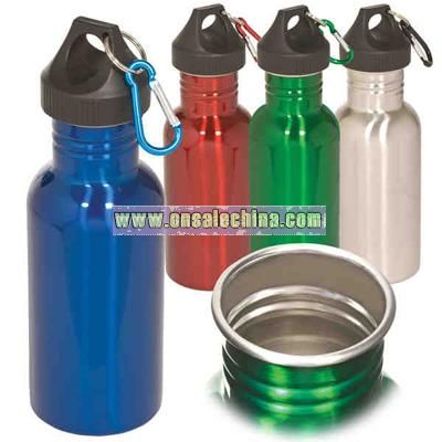 Stainless steel 17 ounce BPA-free water bottle