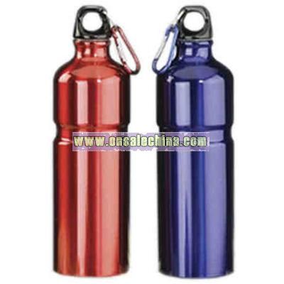 27 oz. aluminum sport bottle/water bottle with carabiner key chain