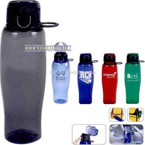 Plastic 24 oz water bottle