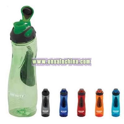 24 Oz. polycarbonate plastic body water bottle with grip