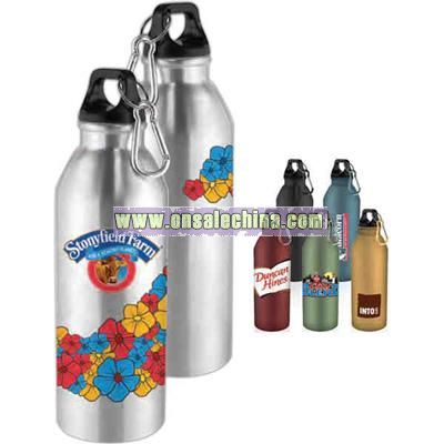 24 oz. single wall aluminum water bottle