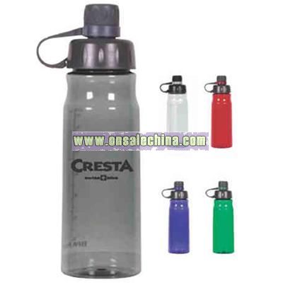 Blue - BPA free plastic water bottle 28 oz.