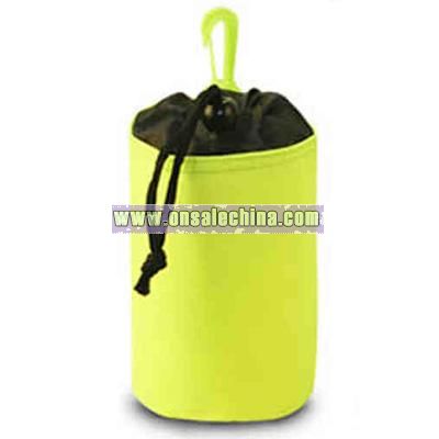 Blank water bottle bag made from 600 denier polyester / PVC