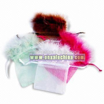 Feather Organza Bags
