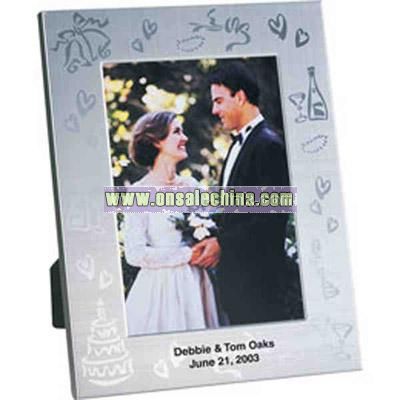 Wedding collection metal frame with wedding party decoration