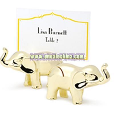 Elephant Place Card Holders - Gold-plated