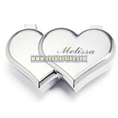 Double Heart Jewelry Box