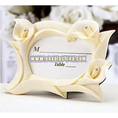 lily wedding place card holder