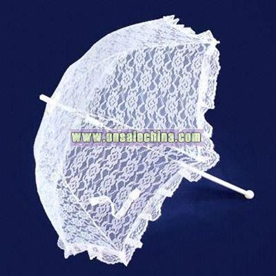 Lace Parasol with 35-inch Total Length
