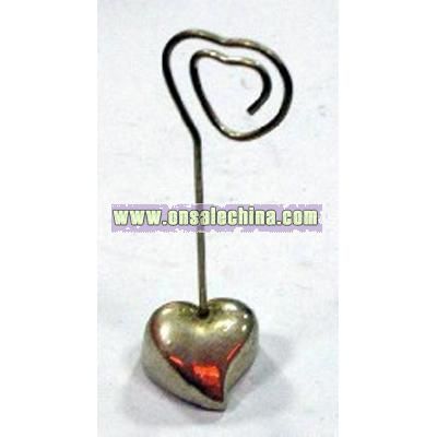 Heart shaped place card holder
