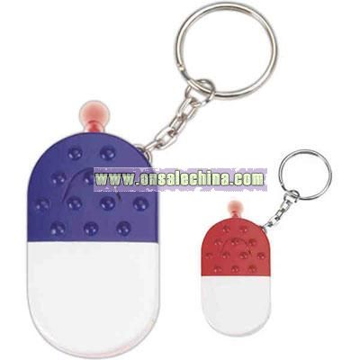Pill capsule shape whistle key light