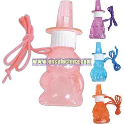 Animal bubble whistle necklace