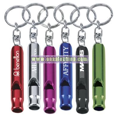 Metal Whistle with Key Ring