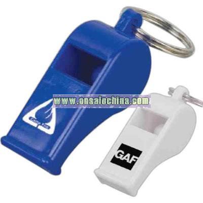 Whistle with key ring