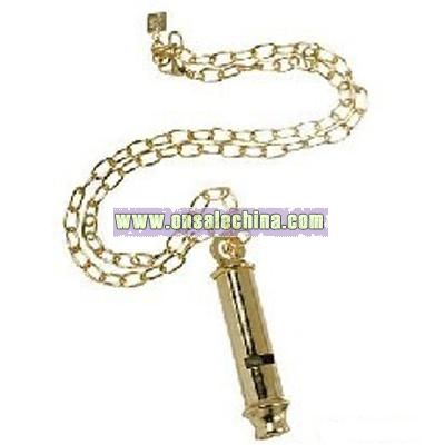 Metal Whistle with Keychain