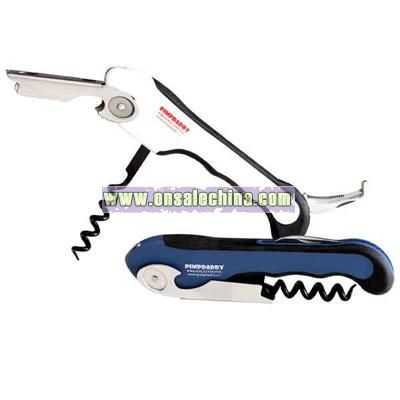 Strong curved 3-in-1 corkscrew