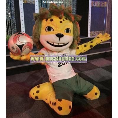 2010 African World Cup, leopard, Zakumi Mascot Costume Adult Size !