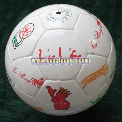 PU Leather Handsewn Soccer Ball Size 5