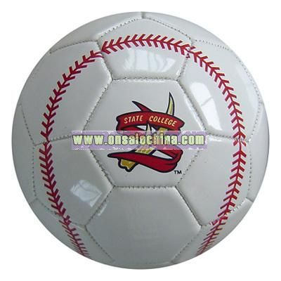 PVC Leather Machine-Sewn Soccerball Size 2, Baseball Design