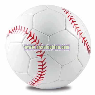 PVC Leather Machine-Sewn Soccerball Size 5, Baseball Design