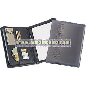 DELUXE ZIPPED CONFERENCE FOLDERS