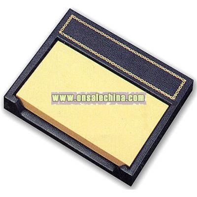 Bonded leather self-adhesive note paper holder