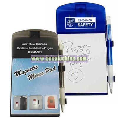 Direct import magnetic memo pad with pen