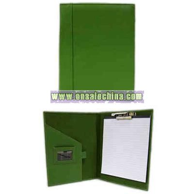File folder case with clip / letter sized note pad