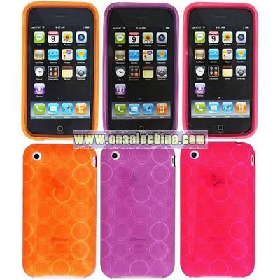 Circle Design Crystal Silicon Skin Case for Apple iPhone 3G/ 3GS